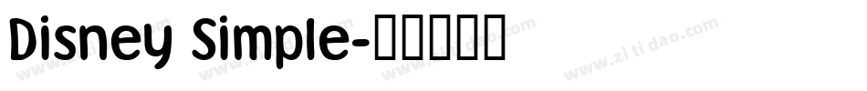 Disney Simple字体转换